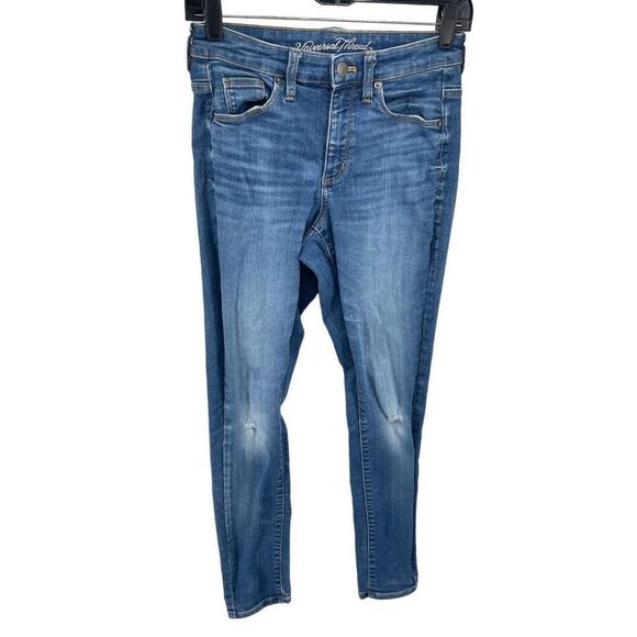 Universal Thread Womens Distressed Jeans Highest Rise Skinny Medium Wash 26 / 2 - Picture 1 of 10